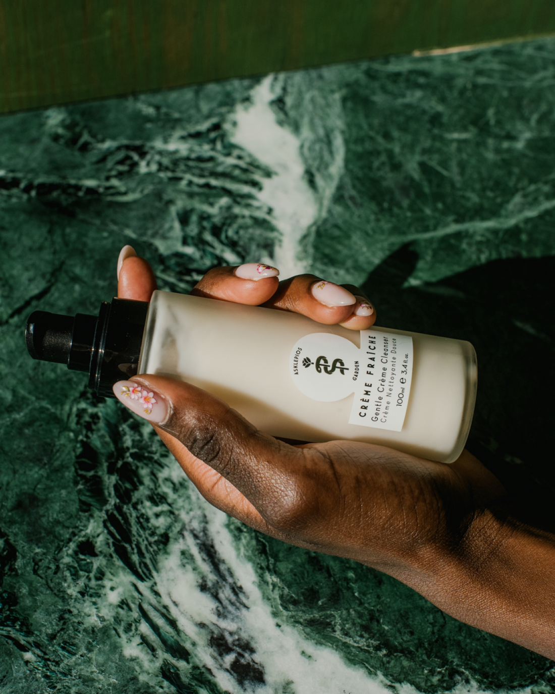 Gentle Creme Cleanser in hand - Formula Fig