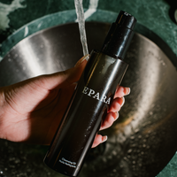 Epara Natural Cleansing Oil in sink