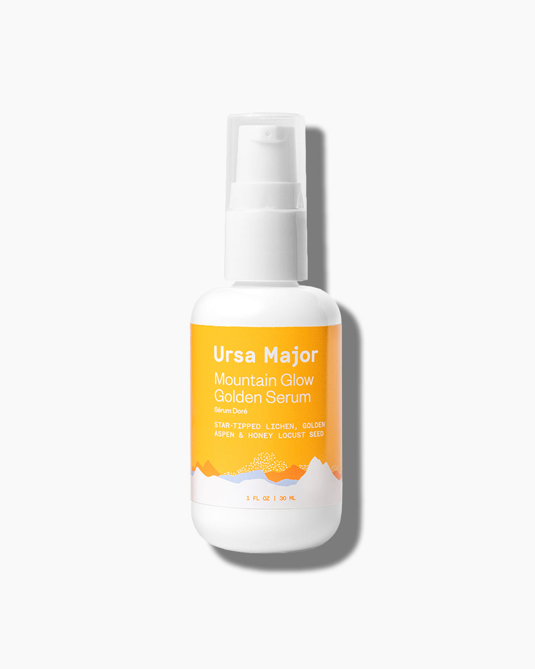 Ursa Major Mountain Glow Golden Serum in Packaging - Formula Fig